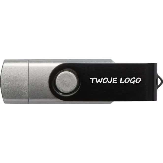 Pendrive plastikowy 32 GB TWIST z logo Zdjęcie