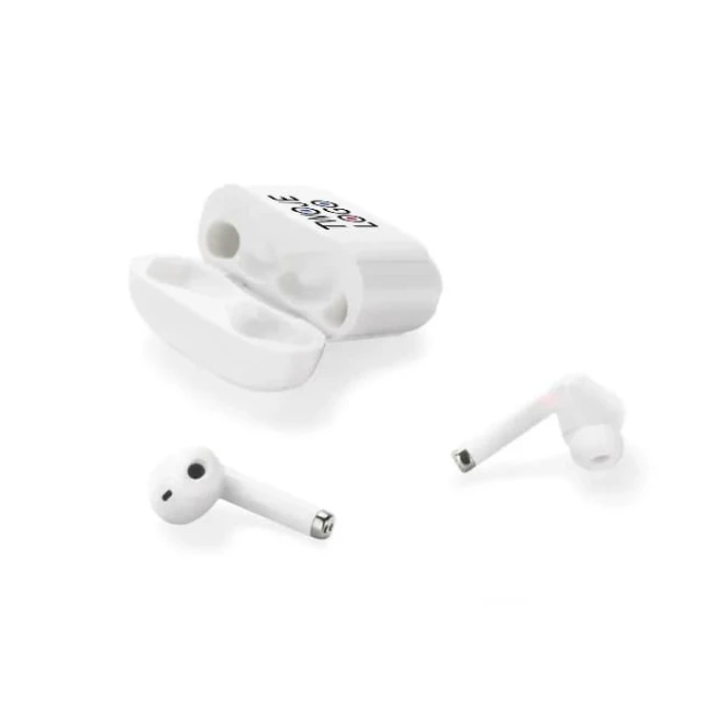 Słuchawki bezprzewodowe NIDIO z logo firmy Zdjęcie