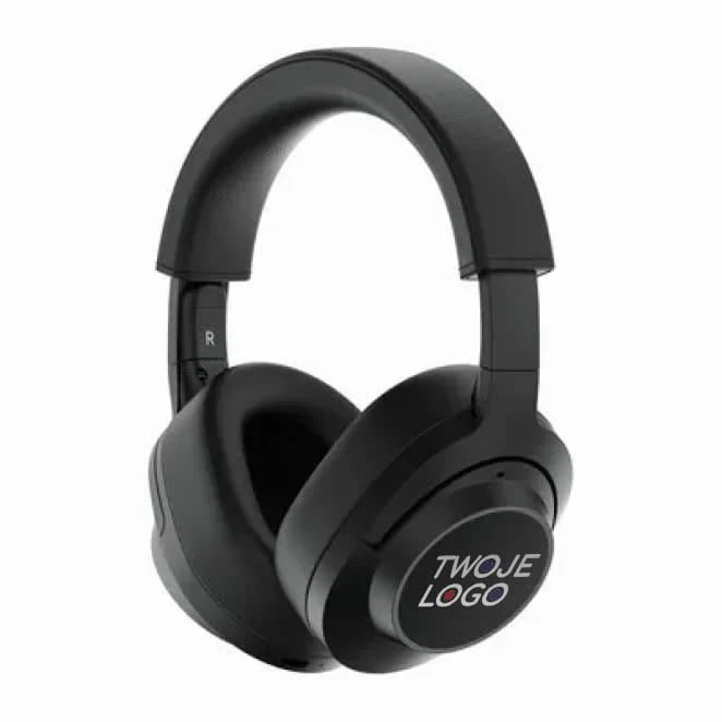 Bezprzewodowe słuchawki nauszne z recyklingu Irvine ANC do drukowania logo Zdjęcie