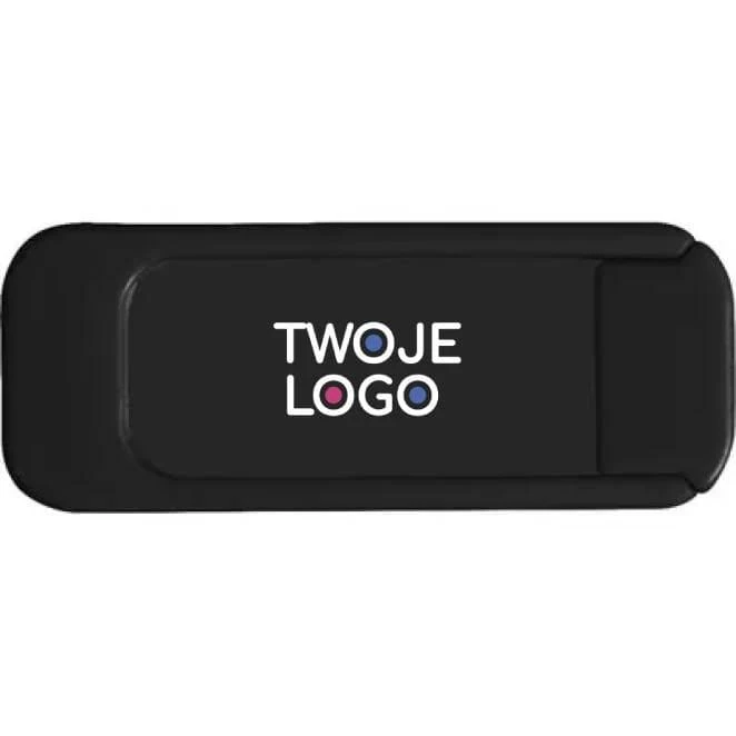 Zasłona na kamerę internetową z logo firmy Zdjęcie