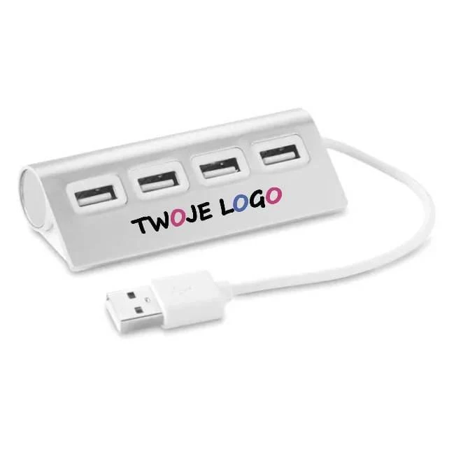 Hub USB ALUHUB z nadrukiem na zamówienie Zdjęcie