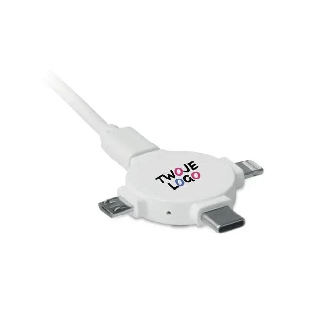 Adapter do kabli 3 w 1 LIGO CABLE z naniesieniem logo Zdjęcie