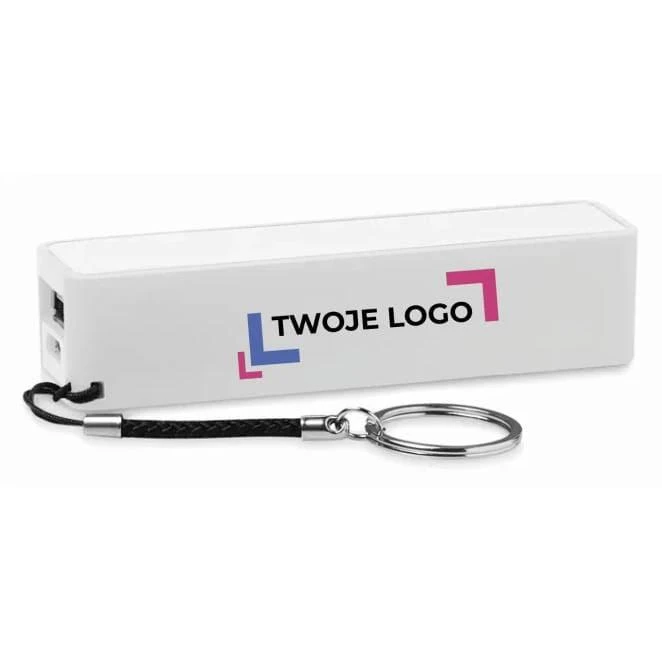 Cienki PowerBank 2200mAh POWER MATE z naniesieniem logo Zdjęcie
