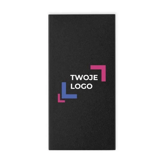 Power bank 4000 mAh z aluminium z recyklingu z nadrukiem logo Zdjęcie
