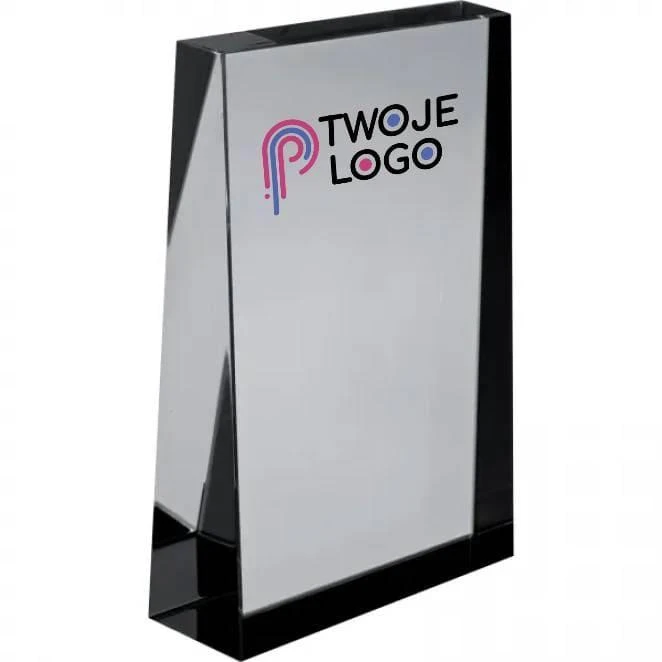 Szklany blok trofeum do drukowania logo Zdjęcie
