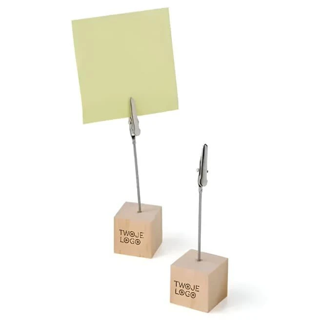 Drewniany uchwyt na notatki lub zdjęcia z nadrukiem na zamówienie Zdjęcie