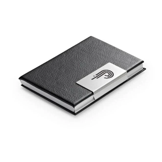 REEVES. Etui na karty z aluminium i PU z logo Zdjęcie