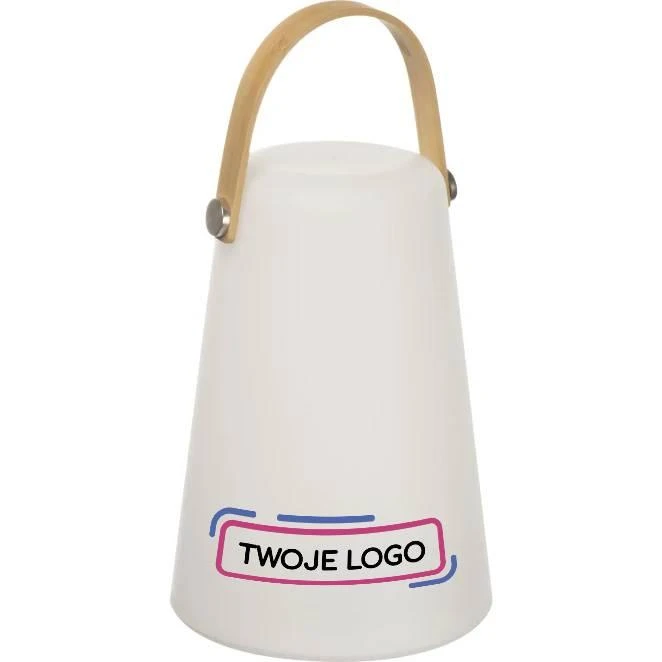 Lampka stojąca WARRINGTON z logo firmy Zdjęcie