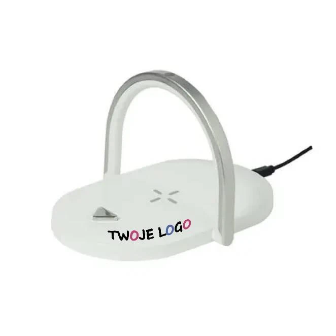 Lampka na biurko, ładowarka bezprzewodowa 15W z naniesieniem logo Zdjęcie