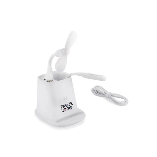 Przybornik z ładowarką indukcyjną (5W) BERGO II do nałożenia logo Zdjęcie