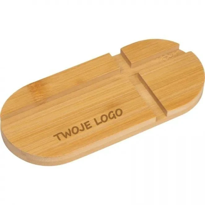 Stojak na telefon lub tablet z logo firmy Zdjęcie