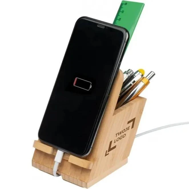 Stojak na telefon FREDERICTON z nadrukiem na zamówienie Zdjęcie