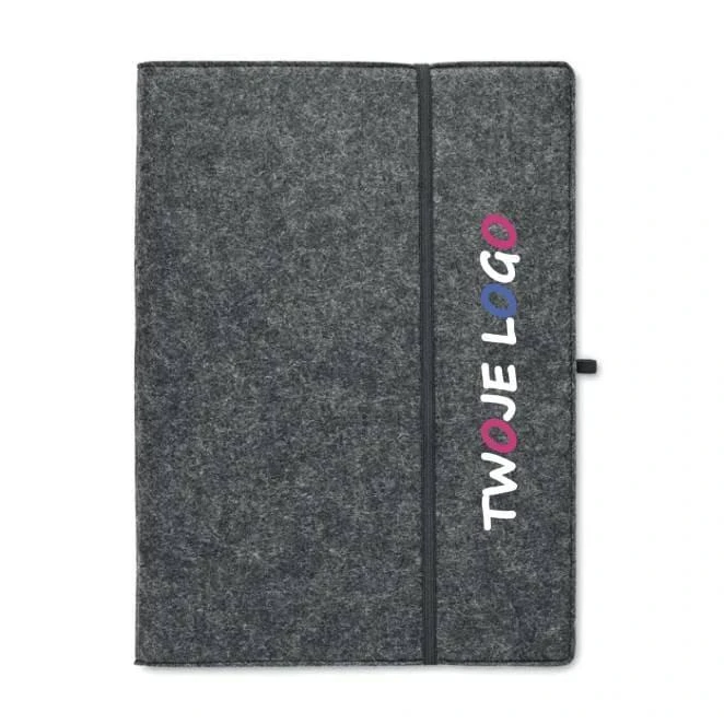 Teczka konferencyjna A4 z RPET FELTNOTE do drukowania logo Zdjęcie