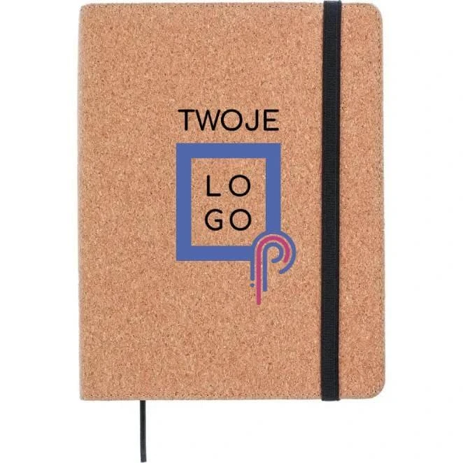 Korkowa teczka konferencyjna A5 z logo firmy Zdjęcie