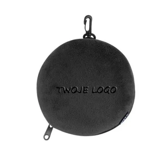 Zagłówek podróżny, maska na oczy z nadrukiem logo Zdjęcie