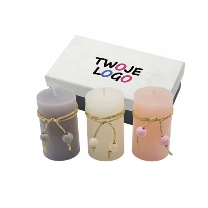 Zestaw świec zapachowych Alte z nadrukiem logo Zdjęcie