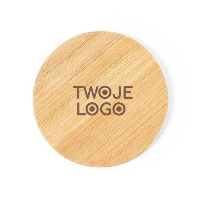 Bambusowe lusterko kieszonkowe do drukowania logo Zdjęcie