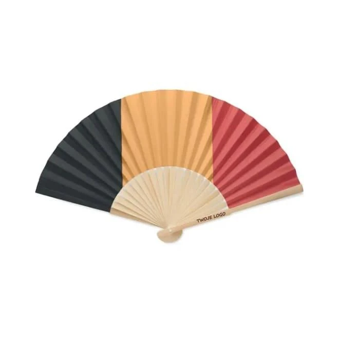 Ręczny wachlarz z flagą FUNFAN do naniesienia logo Zdjęcie