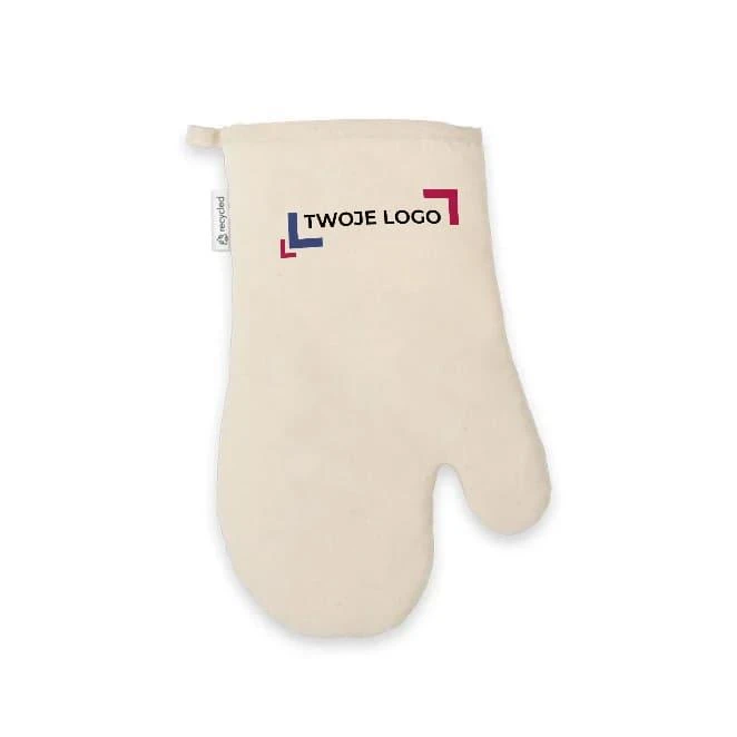 RICKEY. Bawełniana rękawica kuchenna (60% recyklingu) z logo firmy Zdjęcie