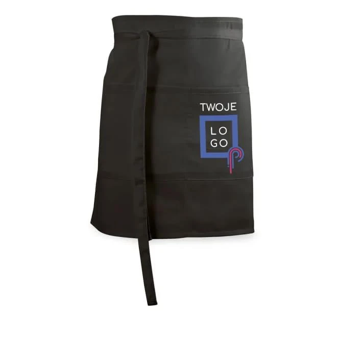 ROSEMARY. Fartuch barowy, bawełna i poliester (150 g/m²) z nadrukiem logo Zdjęcie