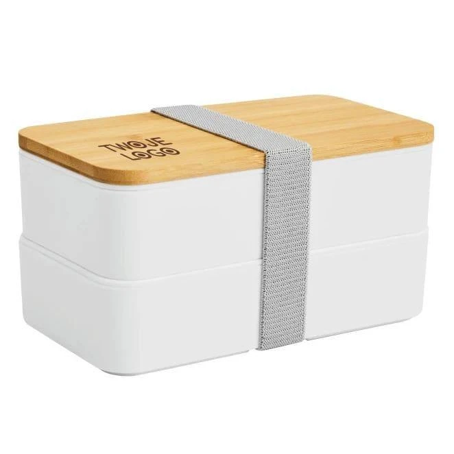 Lunch box DOUBLE LEVEL z logo Zdjęcie