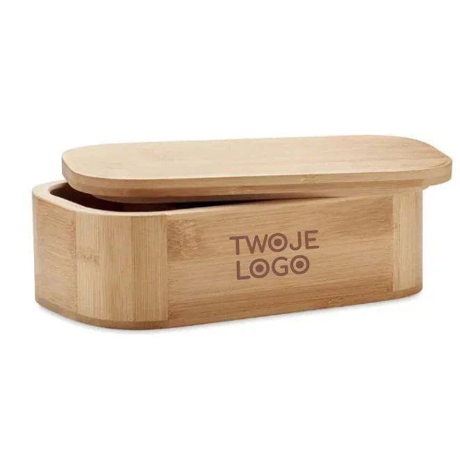 Bambusowy pojemnik 1000ml LADEN LARGE do drukowania logo Zdjęcie