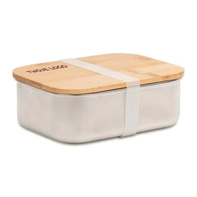 Pojemnik stalowy na lunch 800 ml do naniesienia logo Zdjęcie