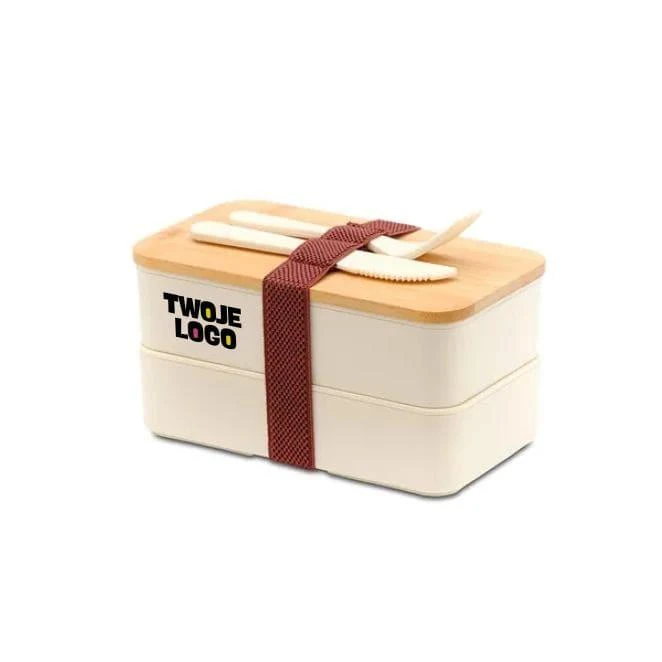 Machico lunch box podwójny z logo firmy Zdjęcie