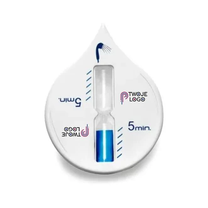 Minutnik pod prysznic z naniesieniem logo Zdjęcie