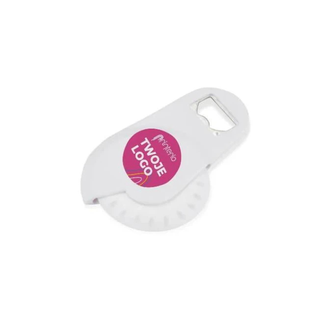 Nóż do pizzy z otwieraczem PEPPERONI z nadrukiem logo Zdjęcie