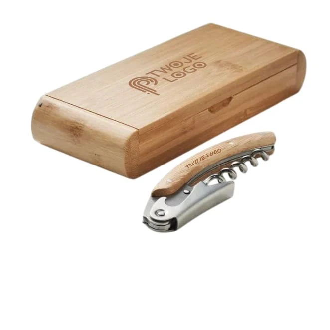 Nóż kelnerski z bambusem SONO do naniesienia logo Zdjęcie