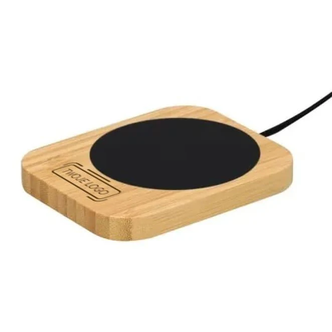 Bambusowy podgrzewacz do kubka z nadrukiem logo Zdjęcie