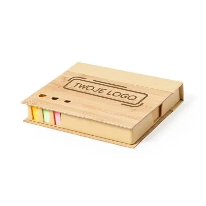 Zestaw do notatek, karteczki samoprzylepne z nadrukiem logo Zdjęcie