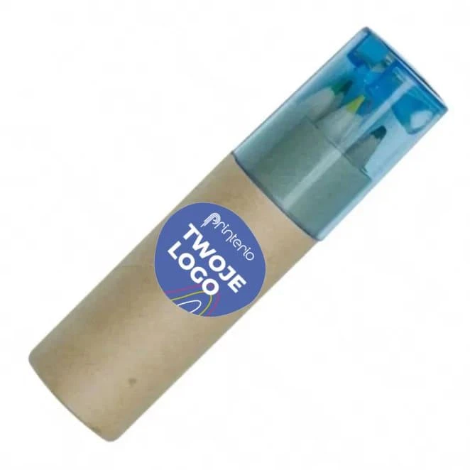 Kredki drewniane 6 kolorów BECKY z naniesieniem logo Zdjęcie