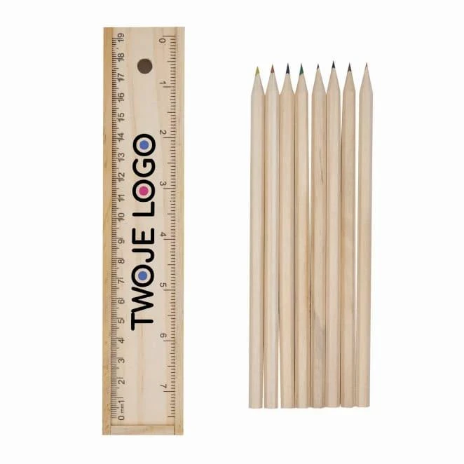 Komplet 8 kredek STRAIGHT do drukowania logo Zdjęcie