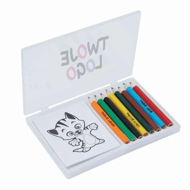 Zestaw do kolorowania CRAZY ANIMALS z logo firmy Zdjęcie