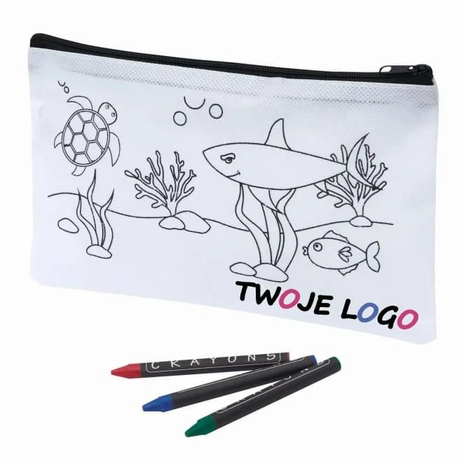 Piórnik COLOURFUL SCHOOL do drukowania logo Zdjęcie