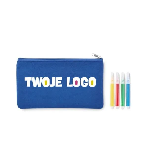 Piórnik z flamastrami KIDDO z logo firmy Zdjęcie