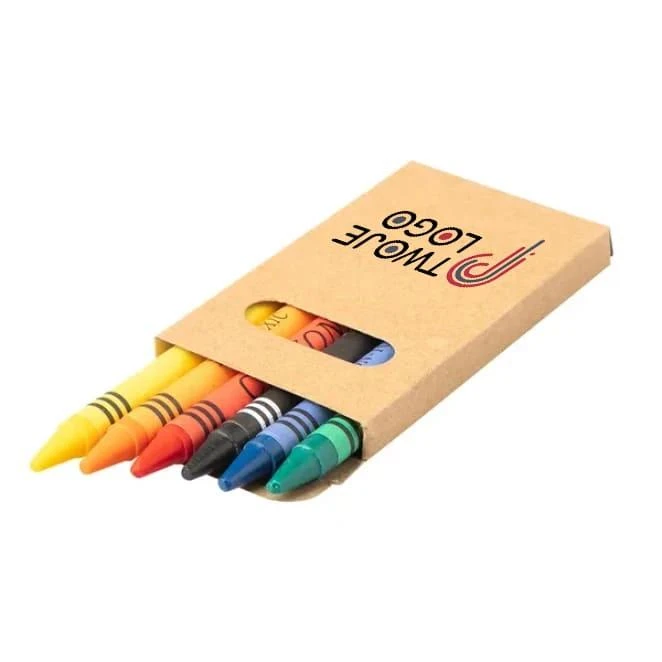 Zestaw kredek woskowych 8 cm z logo Zdjęcie