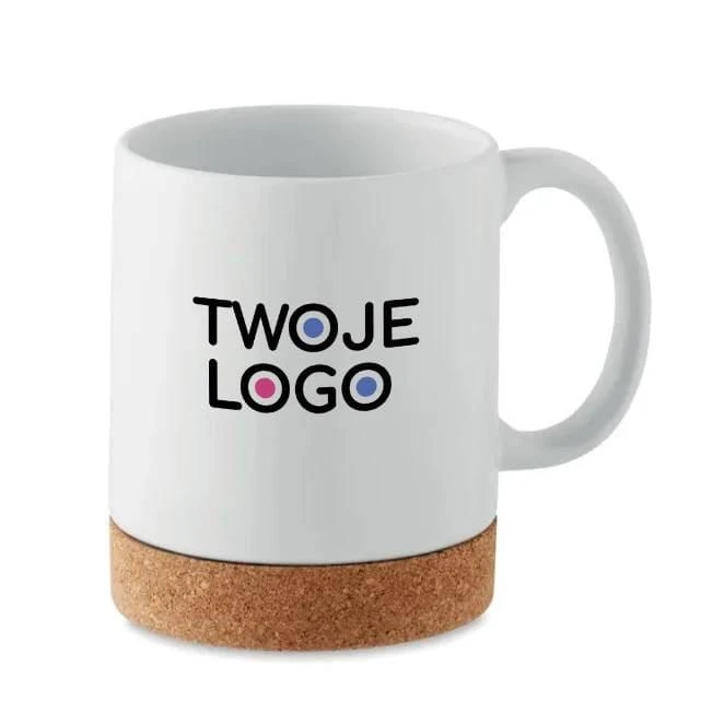 Kubek z korkiem do sublimacyji KAROO SUBLIM z nadrukiem logo Zdjęcie