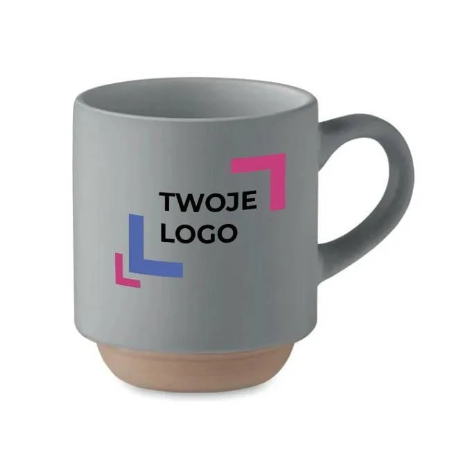 Ceramiczny kubek 170 ml CERACK z logo Zdjęcie