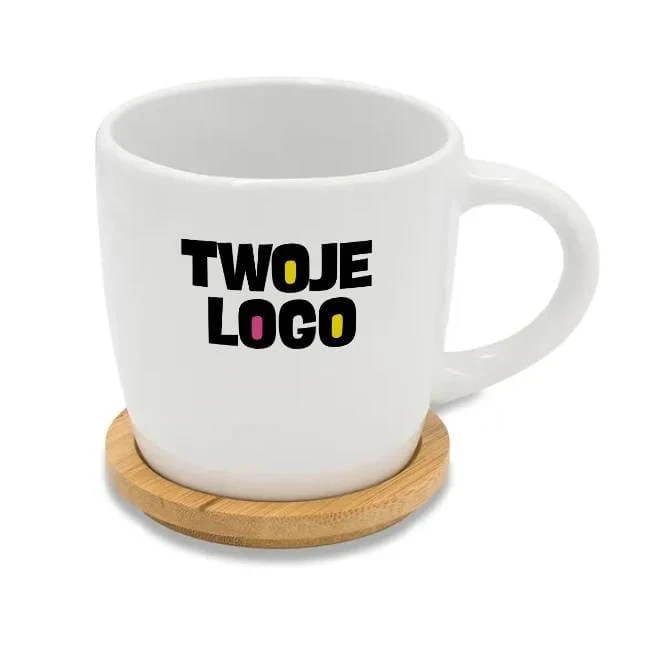 Kubek ceramiczny Arona 320 ml z logo Zdjęcie