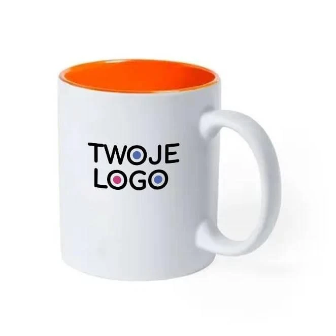Kubek ceramiczny 350 ml z nadrukiem logo Zdjęcie