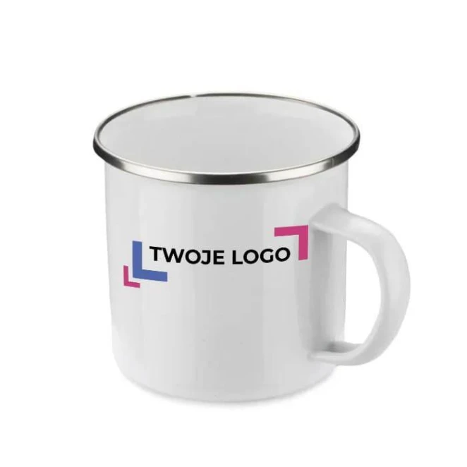 Kubek emaliowany SUBLIM 380 ml z naniesieniem logo Zdjęcie