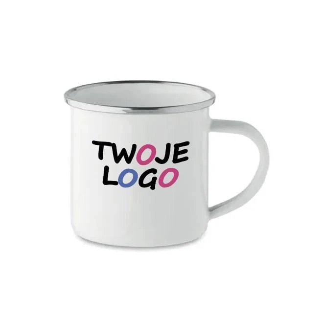 Emaliowany kubek sublimacyjny PLATEADO S z logo Zdjęcie