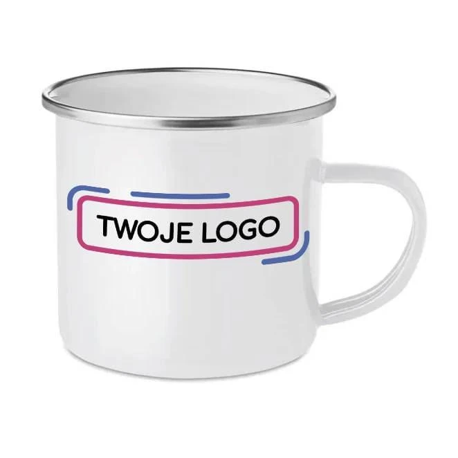 Emaliowany kubek sublimacyjny PLATEADO do naniesienia logo Zdjęcie