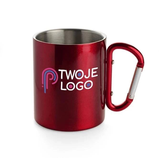 Kubek z karabińczykiem CAMP 250 ml do drukowania logo Zdjęcie