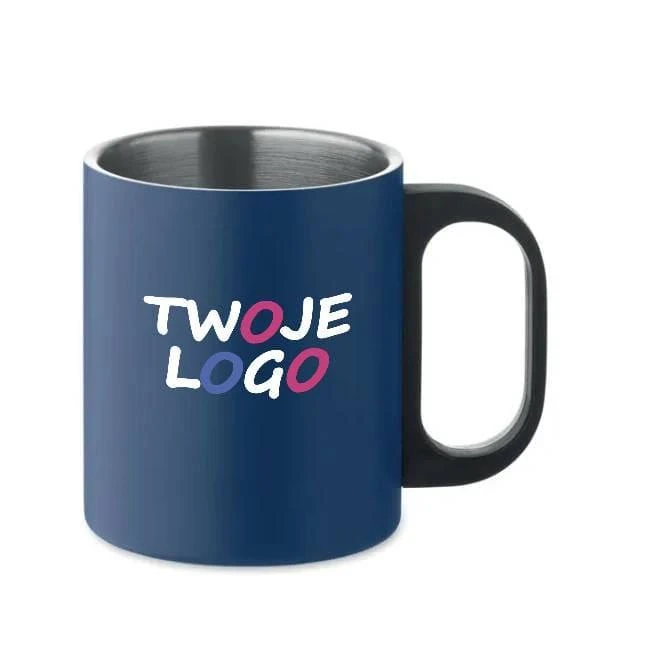 Kubek z podwójną ścianką TANISS z nadrukiem logo Zdjęcie