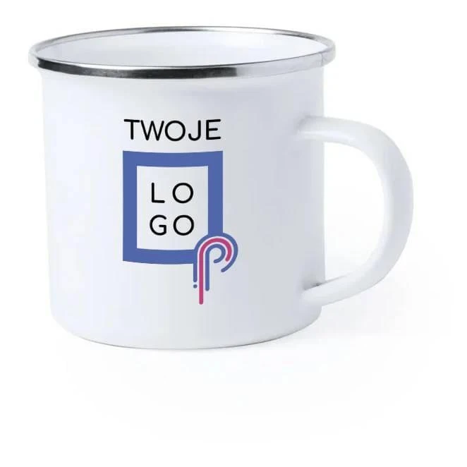 Metalowy kubek 380 ml z naniesieniem logo Zdjęcie