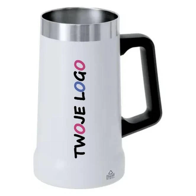 Kubek 700 ml ze stali nierdzewnej z recyklingu do naniesienia logo Zdjęcie